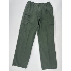 Vintage 5.11 Tactical Cargo Mens Pants 32 Green Uniform 74251 Pleated Straight